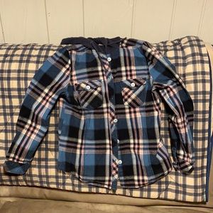 Legacy falls flannel with a hood